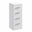 Oakham Alaska Storage Unit 4 Drawer 350mm - White