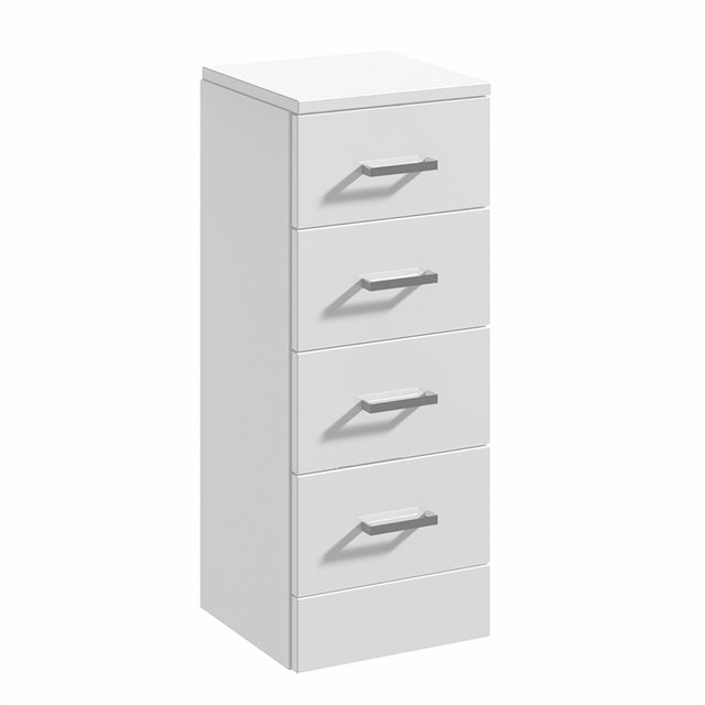 Oakham Alaska Storage Unit 4 Drawer 350mm - White