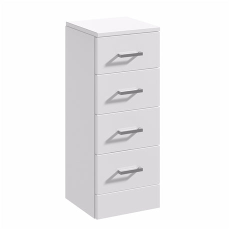 Oakham Alaska Storage Unit 4 Drawer 350mm - White