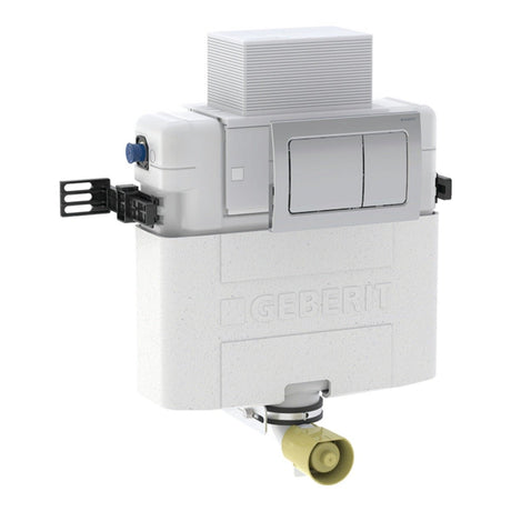 Geberit Alpha Concealed Cistern plus Alpha01 Square Flush Plate 82cm - White - 109.003.21.1 - TAP 'N' SHOWER