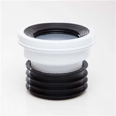 TNS Straight Pan Connector with durable high-density polyethylene and airtight seal for leak-free plumbing connections