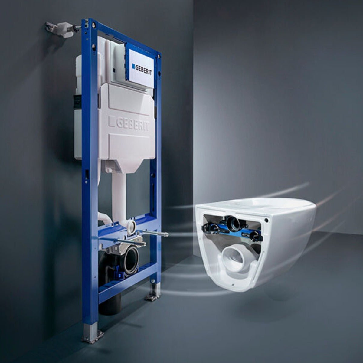 Geberit Duofix Frame 1120mm and Sigma Cistern 120mm for Wall Hung WC 1120mm - 111.383.00.6 - TAP 'N' SHOWER