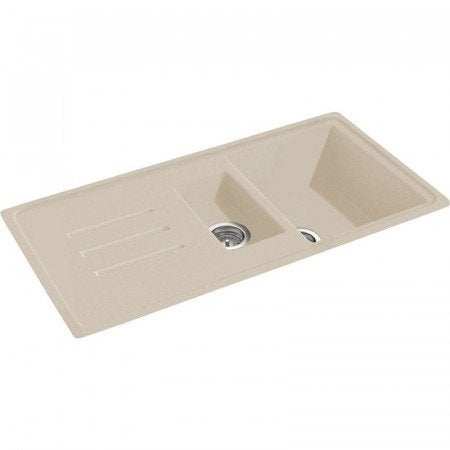 CARRON PHOENIX DEBUT 150 champagne granite 1.5 bowl kitchen sink with modern durable design