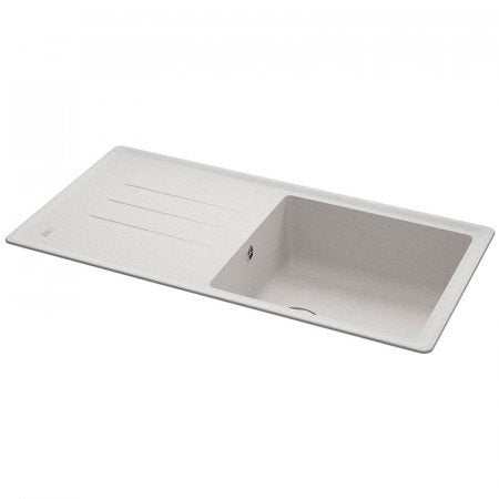 CARRON PHOENIX DEBUT 105 polar white granite kitchen sink with one bowl and draining area
