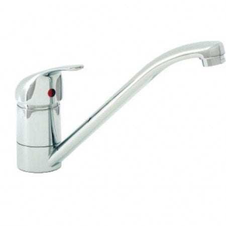 CARRON PHOENIX PURA chrome single lever kitchen tap with long spout and modern design