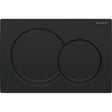 Geberit Alpha01 Round Dual Flush Plate - Matt Black - 115.035.14.1 - TAP 'N' SHOWER