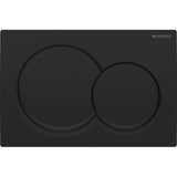 Geberit Alpha01 Round Dual Flush Plate - Matt Black - 115.035.14.1 - TAP 'N' SHOWER