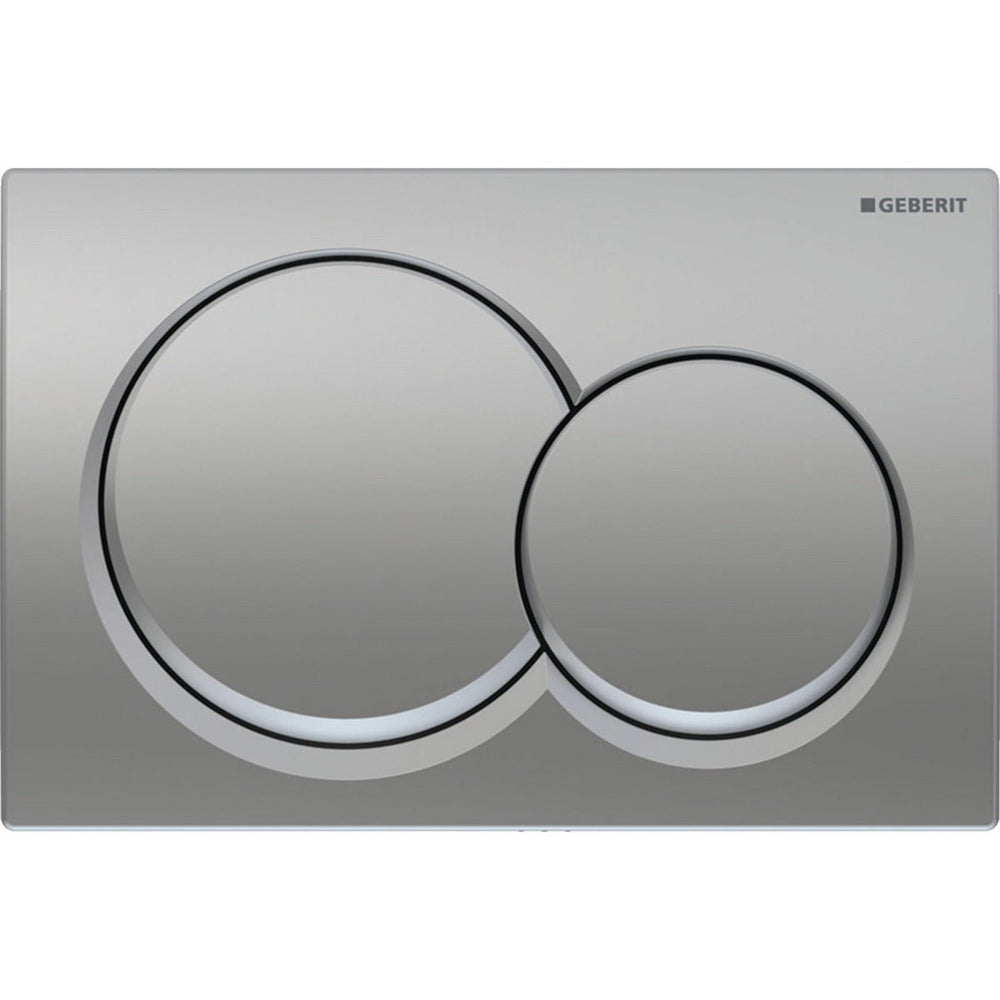 Geberit Alpha01 Round Dual Flush Plate - Matt Chrome - 115.035.46.1 - TAP 'N' SHOWER