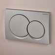Geberit Alpha01 Round Dual Flush Plate - Matt Chrome - 115.035.46.1 - TAP 'N' SHOWER