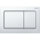 Geberit Alpha01 Square Dual Flush Plate - White - 115.055.11.1 - TAP 'N' SHOWER