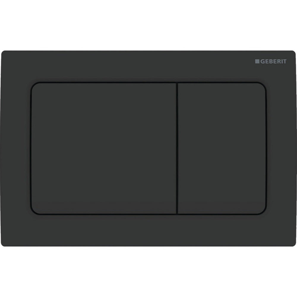 Geberit Alpha01 Square Dual Flush Plate - Matt Black - 115.055.14.1 - TAP 'N' SHOWER