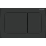 Geberit Alpha01 Square Dual Flush Plate - Matt Black - 115.055.14.1 - TAP 'N' SHOWER