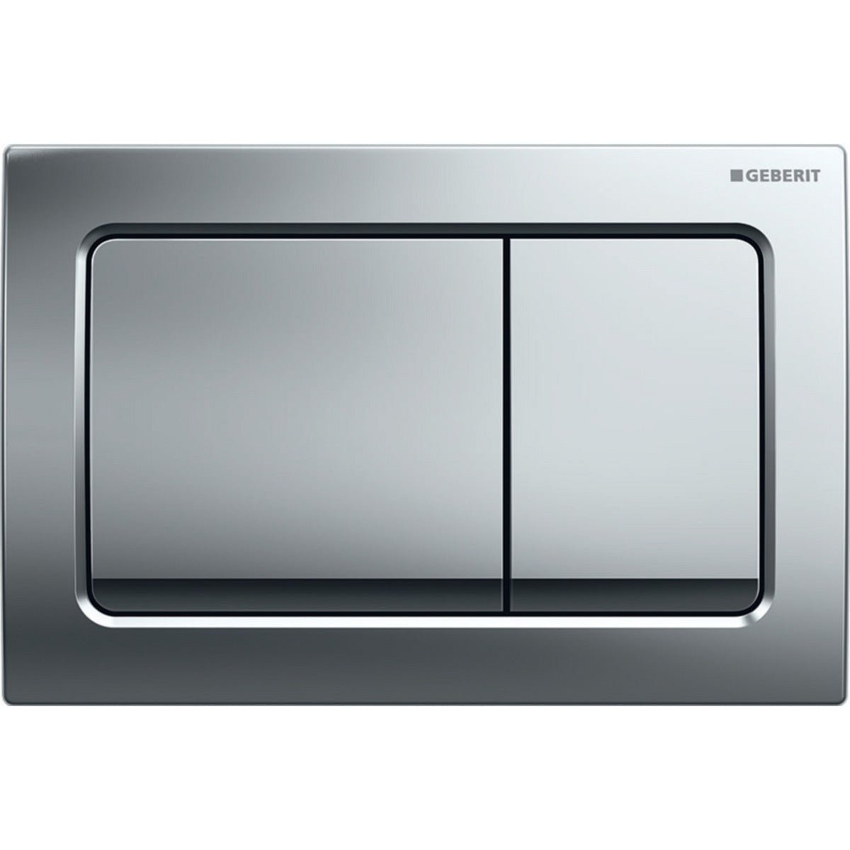 Geberit Alpha01 Square Dual Flush Plate - Chrome - 115.055.21.1 - TAP 'N' SHOWER
