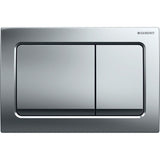 Geberit Alpha01 Square Dual Flush Plate - Chrome - 115.055.21.1 - TAP 'N' SHOWER