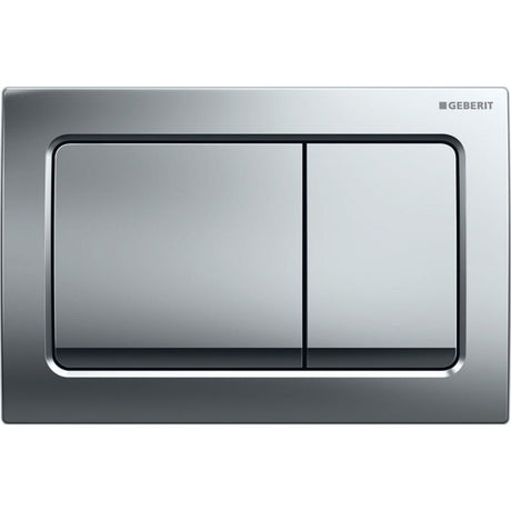 Geberit Alpha01 Square Dual Flush Plate - Chrome - 115.055.21.1 - TAP 'N' SHOWER