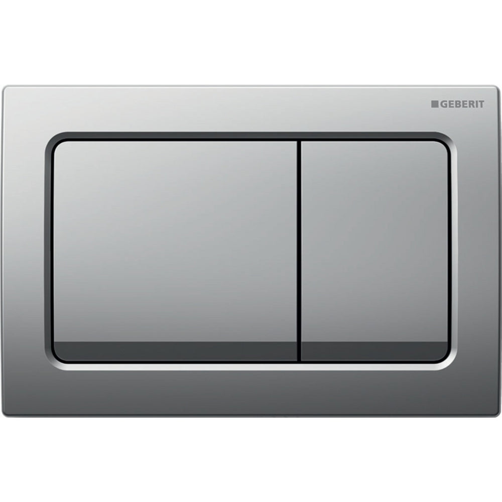 Geberit Alpha01 Square Dual Flush Plate - Matt Chrome - 115.055.46.1 - TAP 'N' SHOWER