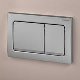 Geberit Alpha01 Square Dual Flush Plate - Matt Chrome - 115.055.46.1 - TAP 'N' SHOWER