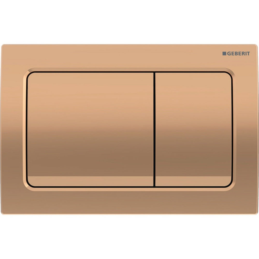 Geberit Alpha01 Square Dual Flush Plate - Red Gold - 115.055.QA.1 - TAP 'N' SHOWER