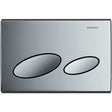 Geberit Kappa20 Modern Dual Flush Plate - Gloss Chrome - 115.228.21.1