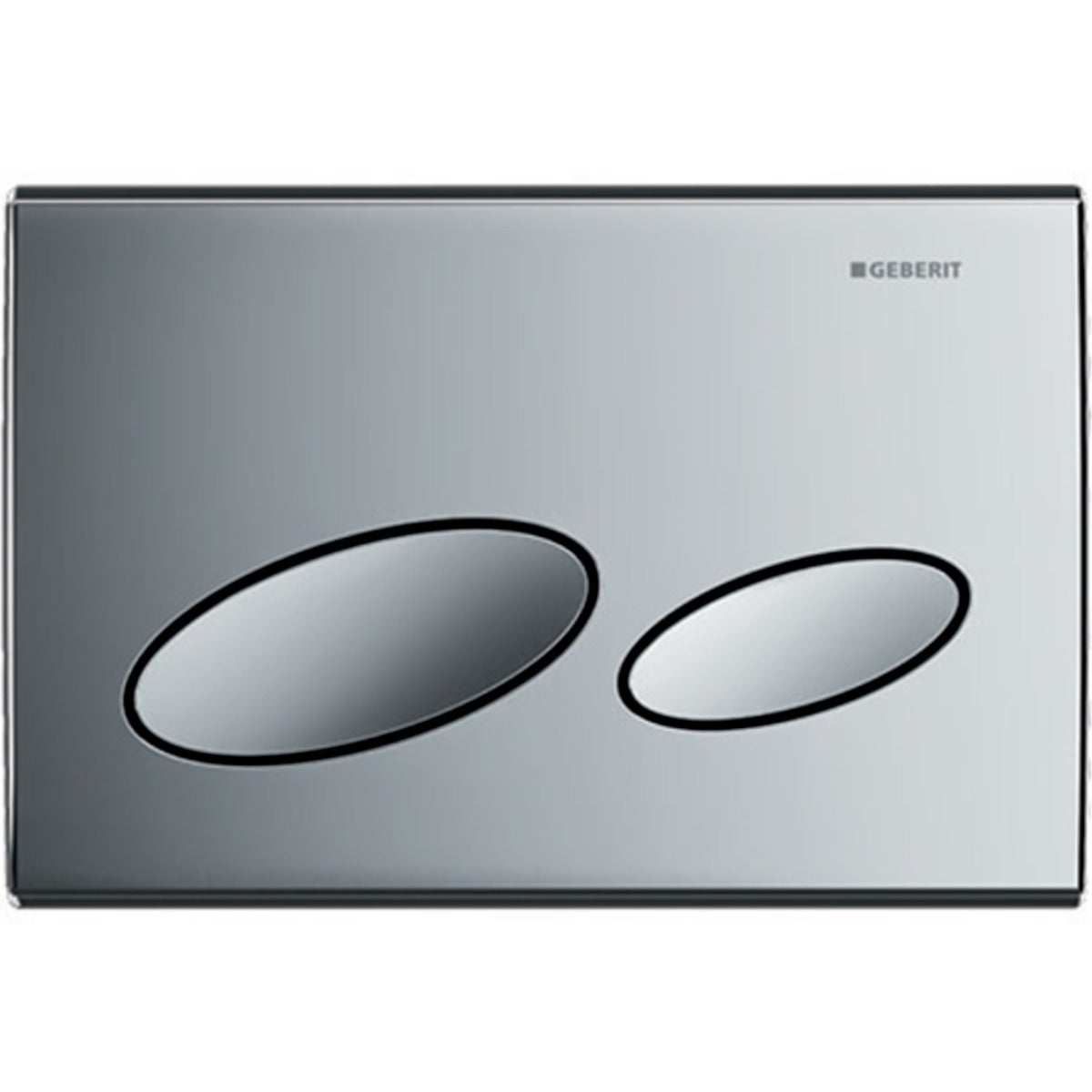 Geberit Kappa20 Modern Dual Flush Plate - Gloss Chrome - 115.228.21.1