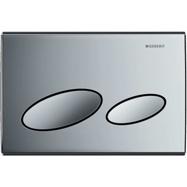 Geberit Kappa20 Modern Dual Flush Plate - Gloss Chrome - 115.228.21.1