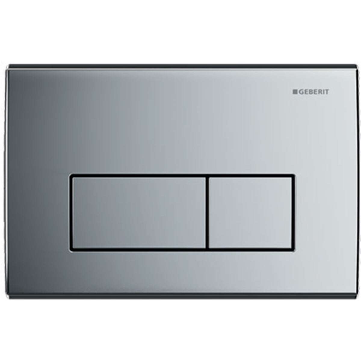 Geberit Kappa50 Modern Dual Flush Plate - Gloss Chrome - 115.260.21.1