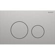 Geberit Sigma40 Round WC Dual Flush Plate - Bushed Chrome - 115.628.FW.1 - TAP 'N' SHOWER