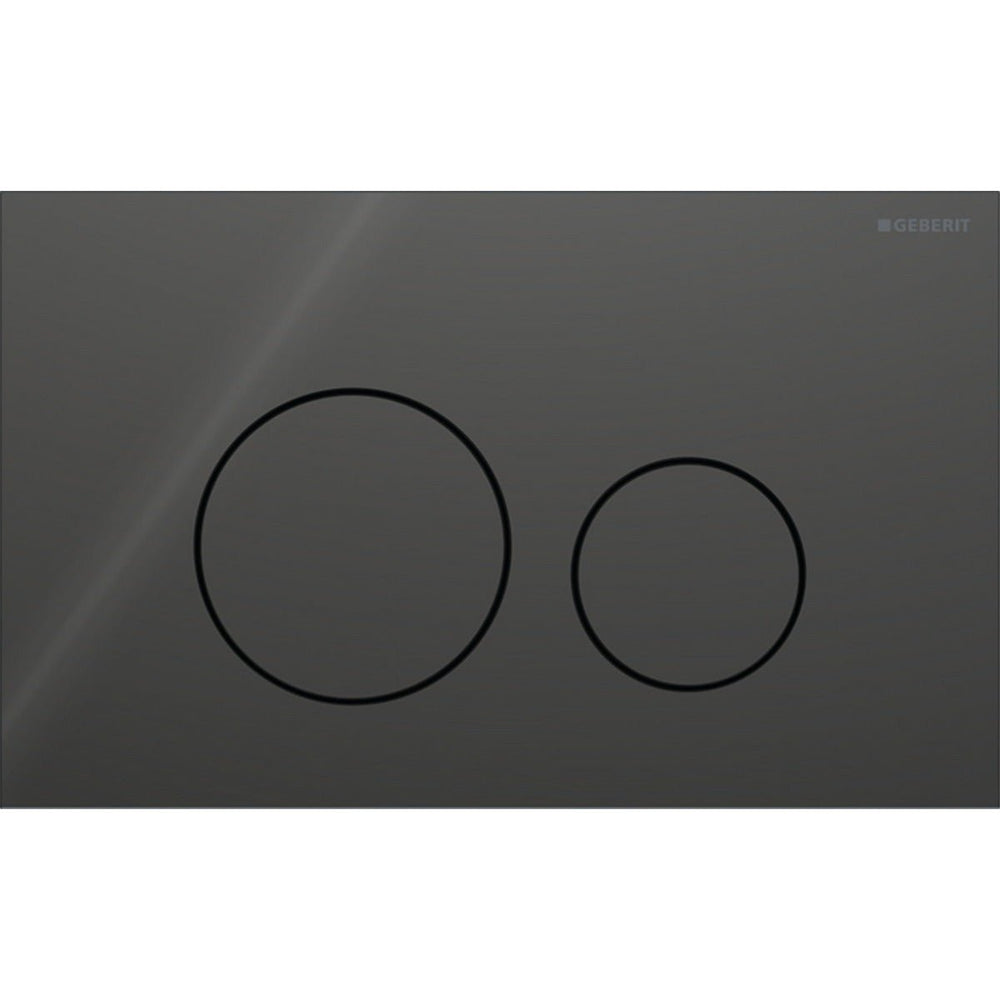 Geberit Sigma40 Round WC Dual Flush Plate - Lava Glass - 115.628.JK.1 - TAP 'N' SHOWER