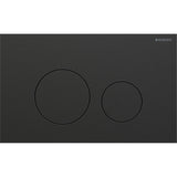 Geberit Sigma40 Round WC Dual Flush Plate - Brushed Black Chrome - 115.628.QD.1 - TAP 'N' SHOWER
