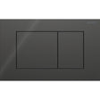 Geberit Sigma40 Square WC Dual Flush Plate - Lava Glass - 115.629.JK.1 - TAP 'N' SHOWER