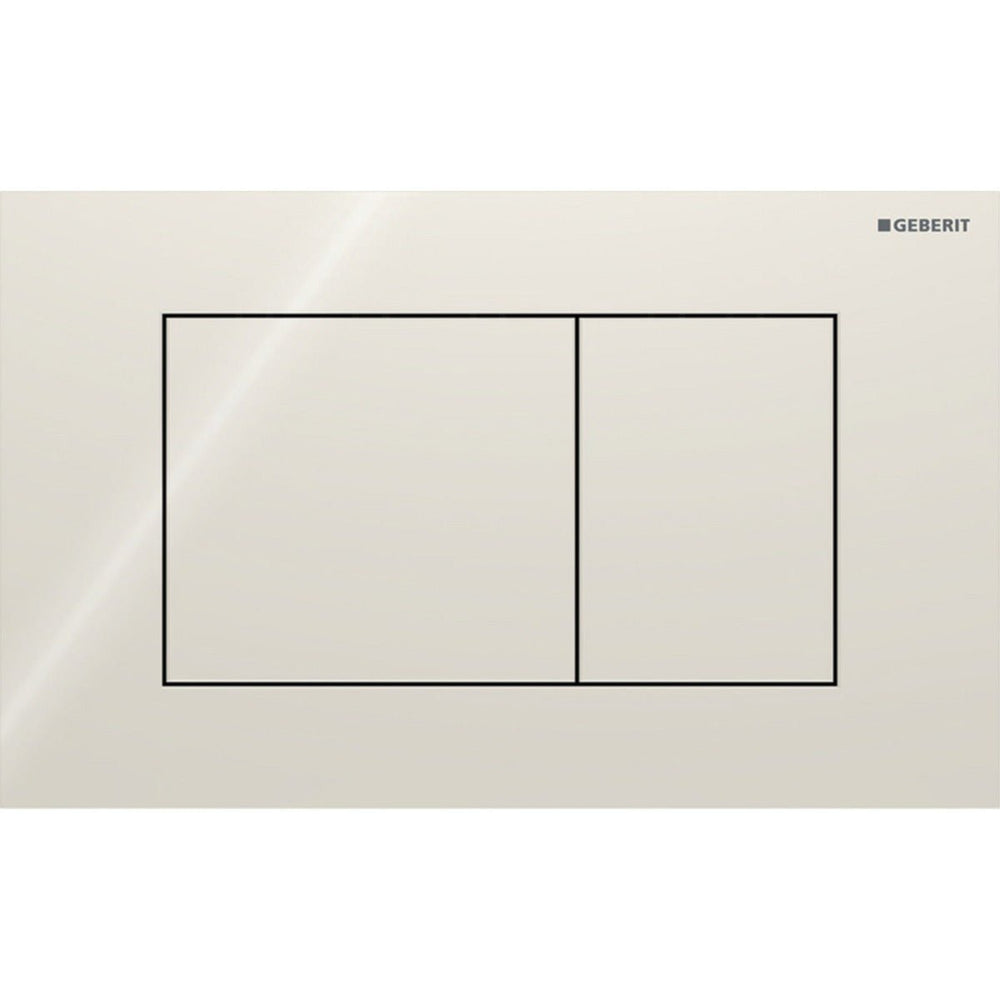 Geberit Sigma40 Square WC Dual Flush Plate - Sand Grey Glass - 115.629.JL.1 - TAP 'N' SHOWER
