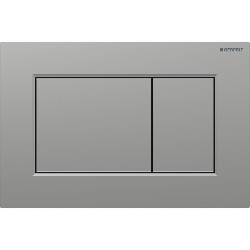 Geberit Sigma01 Square Dual Flush Plate easy - to - clean Coated - Matt Chrome - 115.660.JQ.1 - TAP 'N' SHOWER