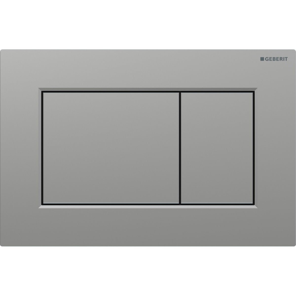 Geberit Sigma01 Square Dual Flush Plate easy - to - clean Coated - Matt Chrome - 115.660.JQ.1 - TAP 'N' SHOWER
