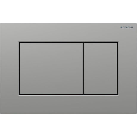 Geberit Sigma01 Square Dual Flush Plate easy - to - clean Coated - Matt Chrome - 115.660.JQ.1 - TAP 'N' SHOWER