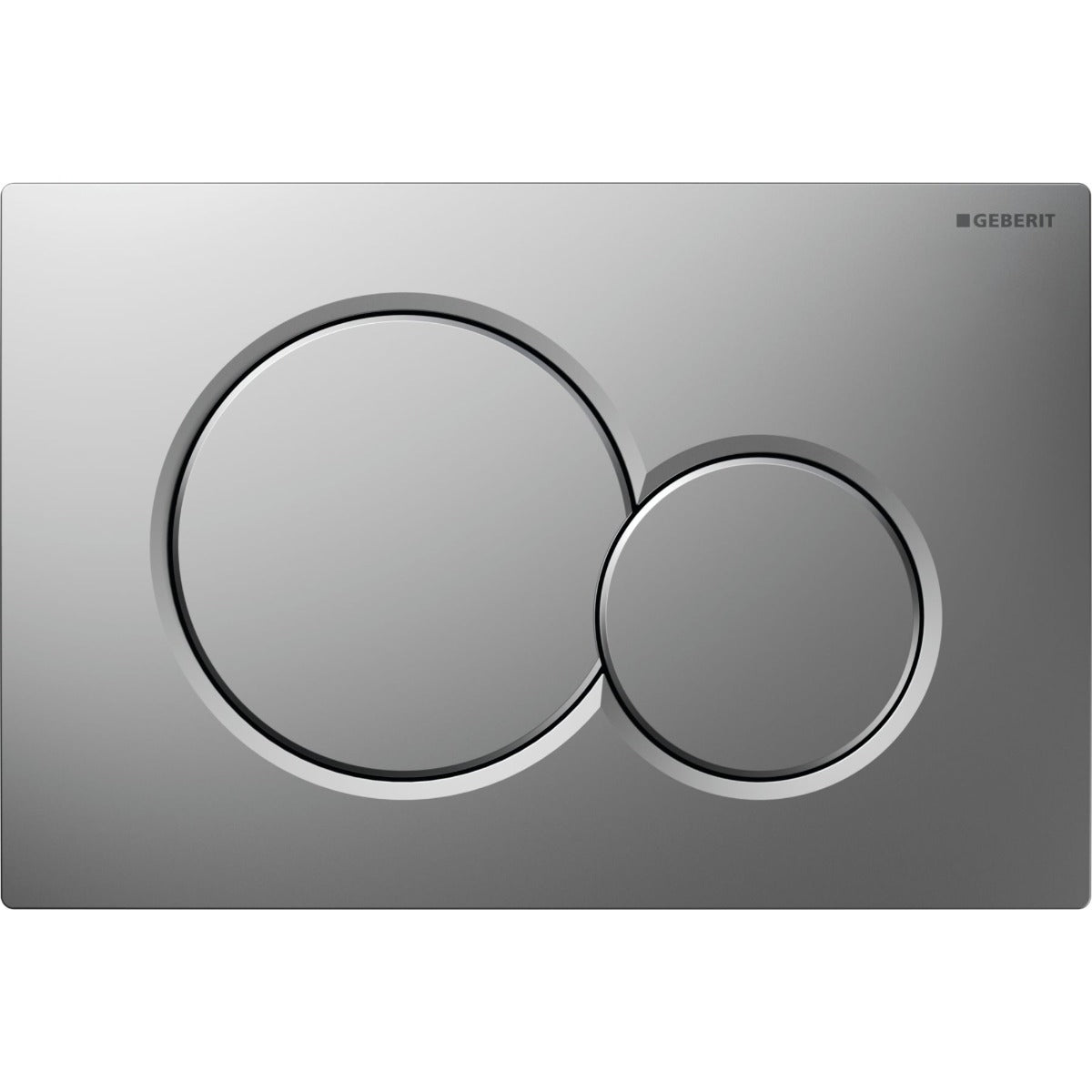 Geberit Sigma01 Round Dual Flush Plate with Anti - Fingerprint Coating - Matt Chrome - 115.770.JQ.5 - TAP 'N' SHOWER