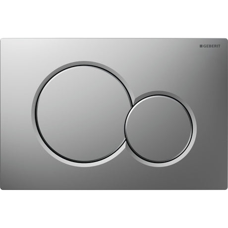 Geberit Sigma01 Round Dual Flush Plate with Anti - Fingerprint Coating - Matt Chrome - 115.770.JQ.5 - TAP 'N' SHOWER