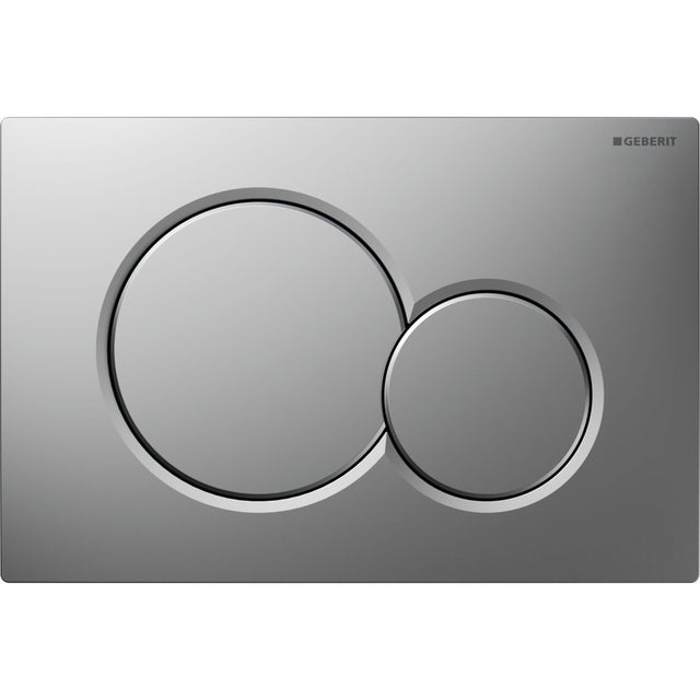 Geberit Sigma01 Round Dual Flush Plate with Anti - Fingerprint Coating - Matt Chrome - 115.770.JQ.5 - TAP 'N' SHOWER