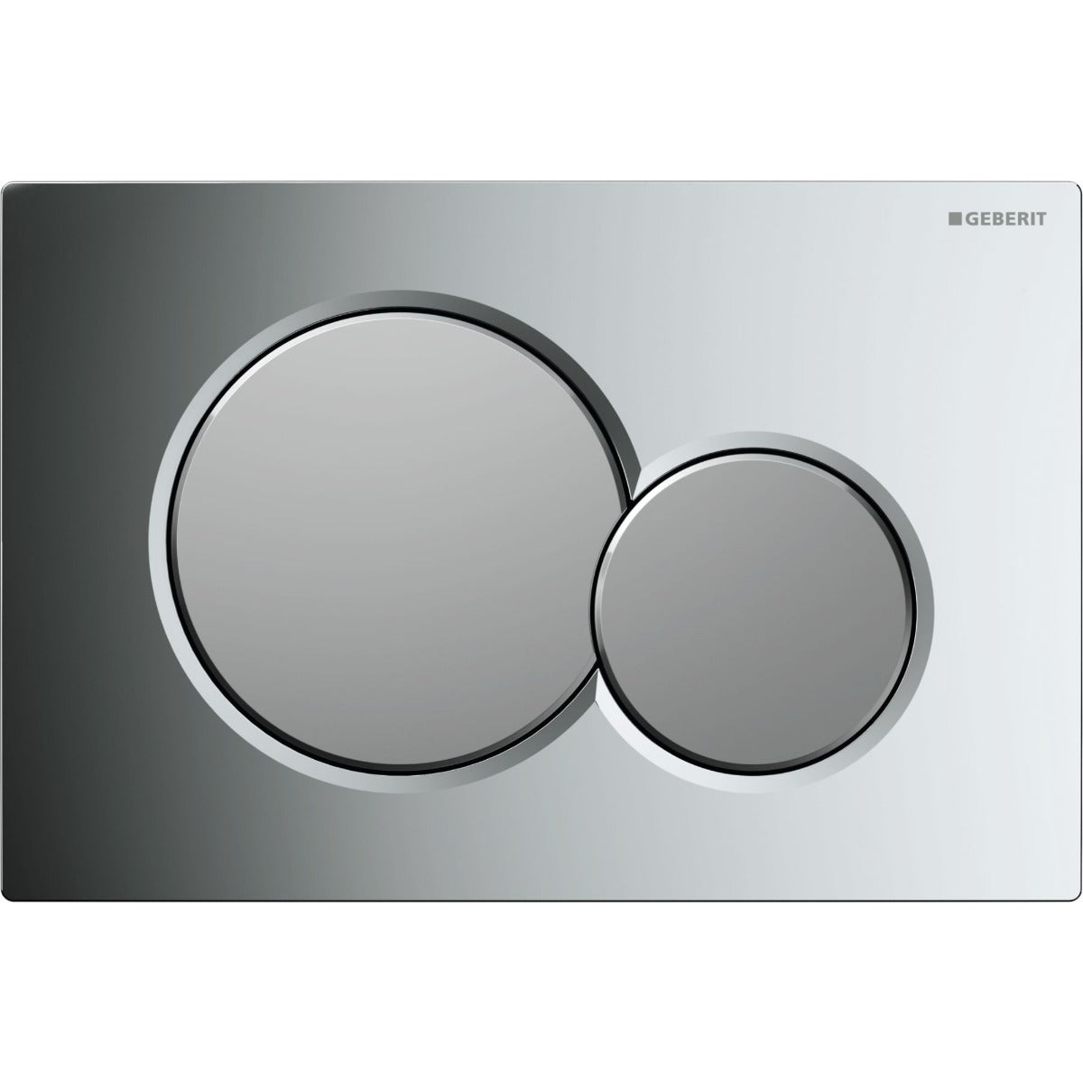 Geberit Sigma01 Rectangular Dual Flush Plate - Gloss/Matt Chrome - 115.770.KA.5