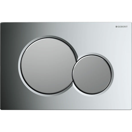 Geberit Sigma01 Rectangular Dual Flush Plate - Gloss/Matt Chrome - 115.770.KA.5