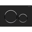 Geberit Sigma20 Modern Rectangular Dual Flush Plate - Matt Black - 115.882.14.1