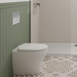Geberit Back to Wall 4 - in - 1 Cistern Flush Plate Selnova Rimless Pan & Soft Close Seat Pack - 118.356.21.1 - TAP 'N' SHOWER