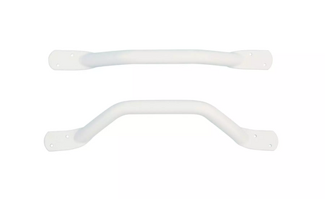 Bathex Essential Flat End Grab Rail 300mm - White - 12100