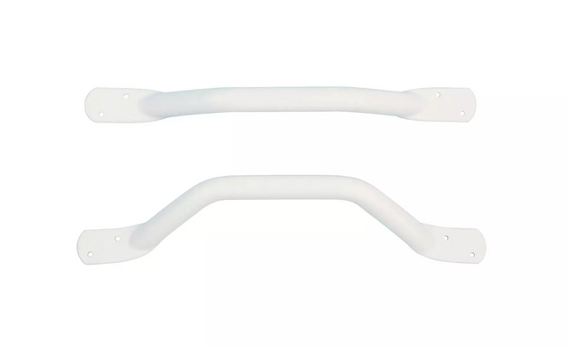 Bathex Essential Flat End Grab Rail 300mm - White - 12100