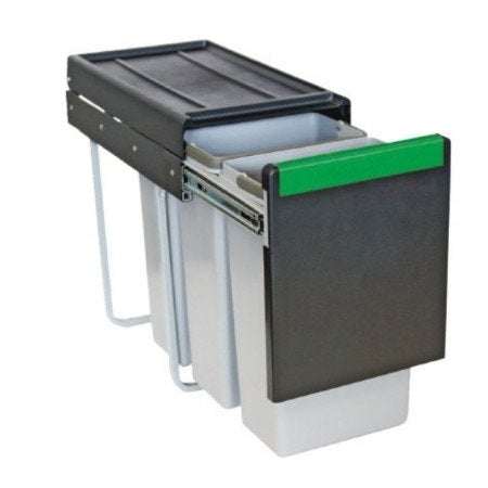 CARRON PHOENIX LINEA 330 triple waste sorter bin with 30 litres capacity and durable modern design