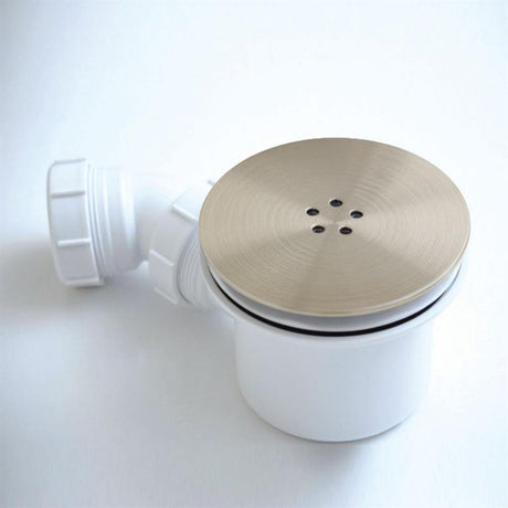 Eastbrook Fast Flow Shower Waste 90mm - Brushed Brass - 14.504 - TAP 'N' SHOWER