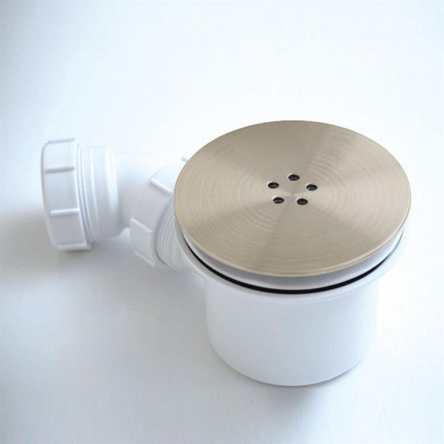 Eastbrook Fast Flow Shower Waste 90mm - Brushed Brass - 14.504 - TAP 'N' SHOWER