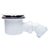 Eastbrook Fast Flow Shower Waste 90mm - Matt White - 14.508 - TAP 'N' SHOWER