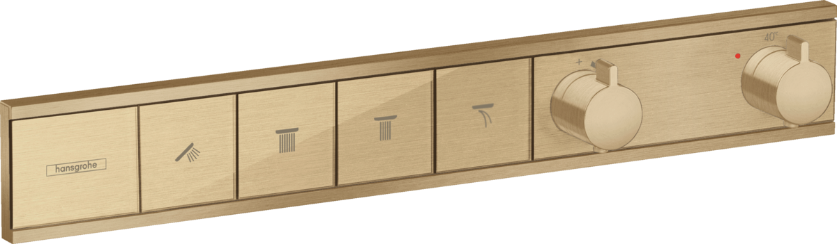 Hansgrohe Rainselect Thermostat For Concealed Installation For 4 Functions - Brushed Bronze - 15382140