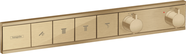 Hansgrohe Rainselect Thermostat For Concealed Installation For 4 Functions - Brushed Bronze - 15382140