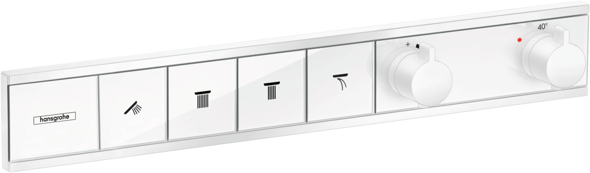 Hansgrohe Rainselect Thermostat For Concealed Installation For 4 Functions - Matt White - 15382700